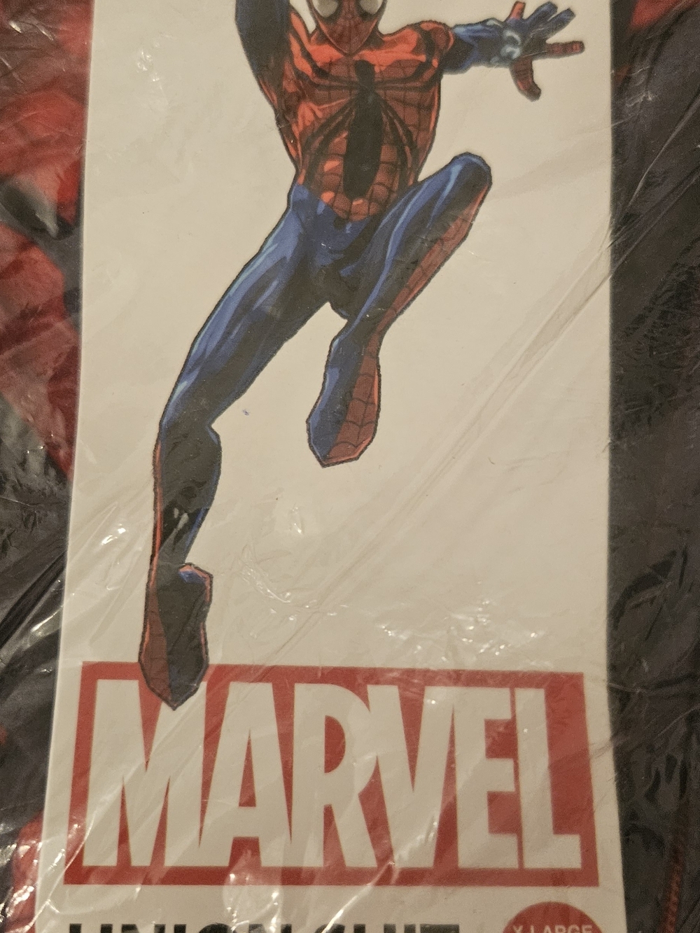 Marvel Red and Blue Spider-Man Jumping Wall Art